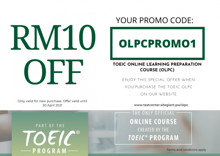 TOEIC Official Learning Preparation Course Test Center Malaysia